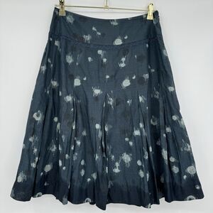 DKNY Jeans A-Line Fit & Flare Skirt Womens 6 Blue Knee Length Boho Summer Beach